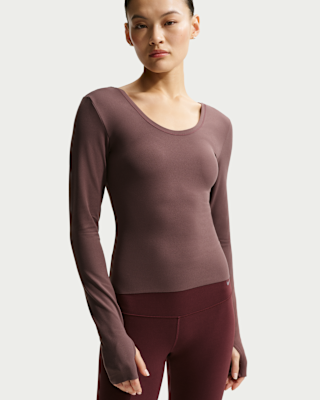 Nike Zenvy Women's Dri-FIT Long-Sleeve Top. Nike LU